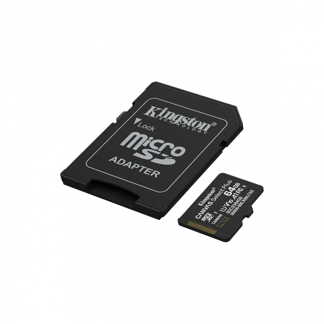 Kingston Memory Card - 64GB Canvas Select Plus microSDXC with SD Adapt